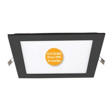 Downlight panel LED Cuadrado 172x172mm Negro 12W